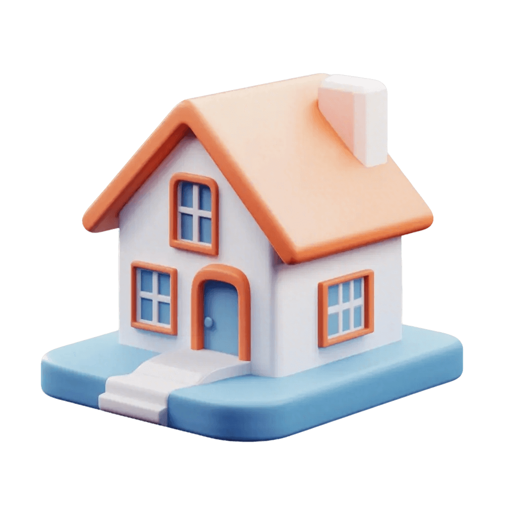 Ícono de casa para calculadora de préstamo de vivienda